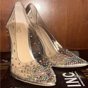 INC International Concepts Crystal Embellished Heels